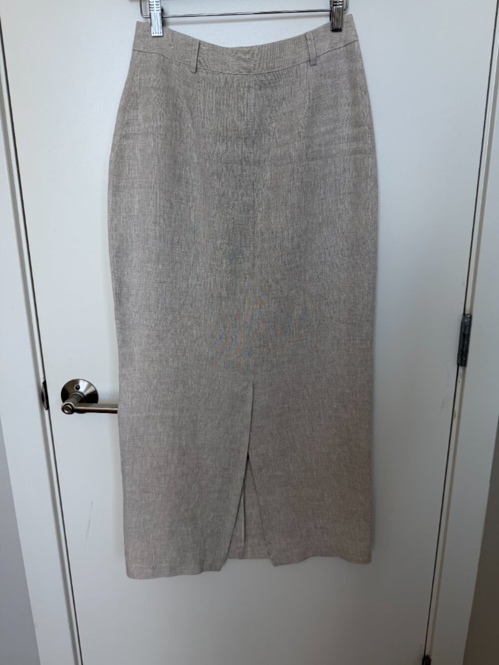 Reformation Gia Linen Skirt Natural - Size 0 - Picture 5 of 5